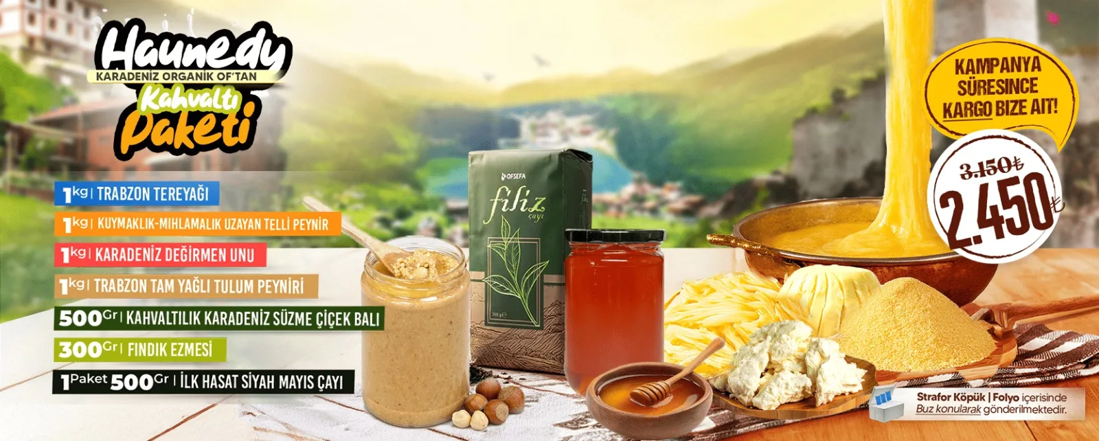 Karadeniz Kahvaltı Paketi