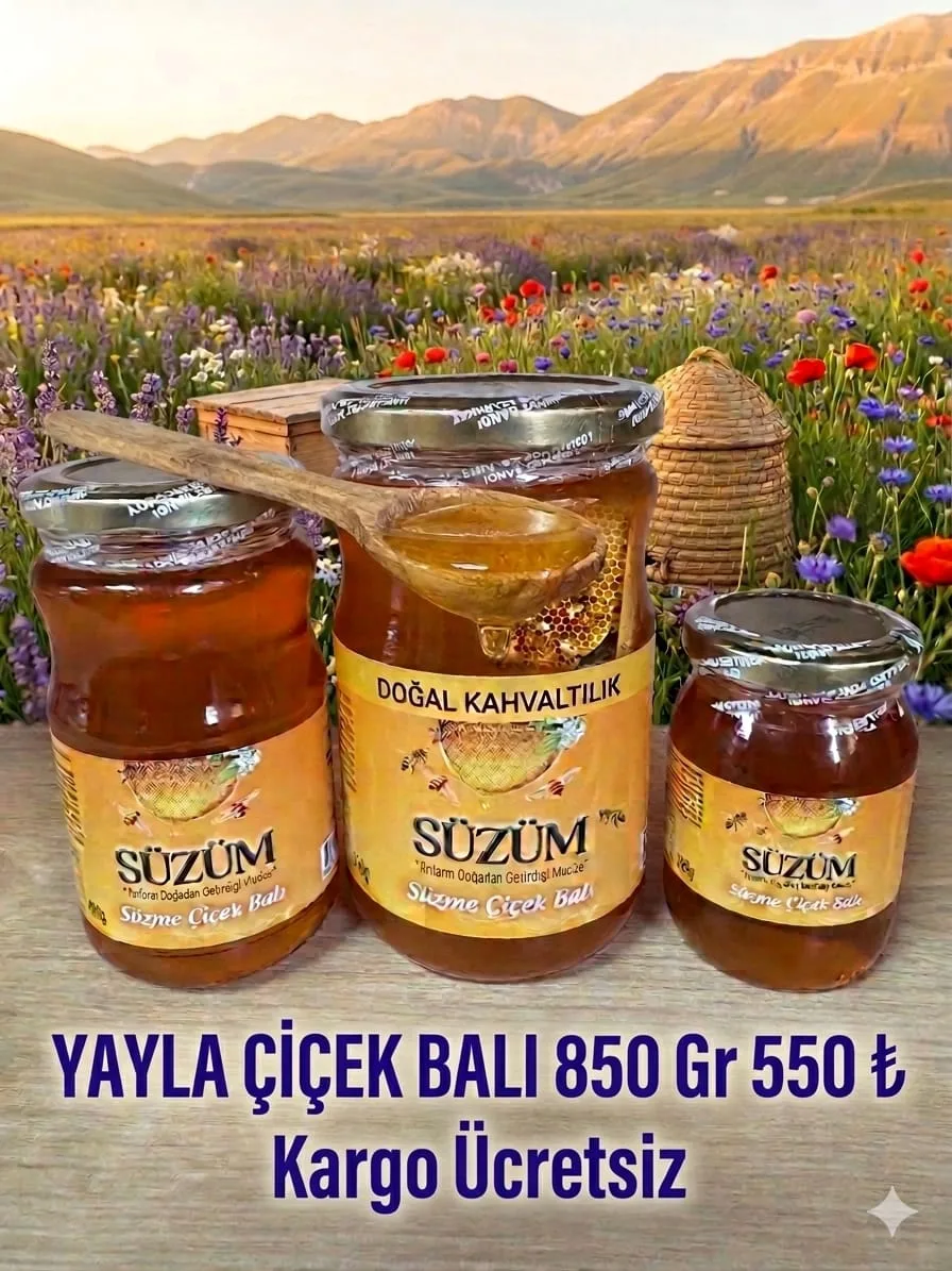 SÜZÜM SÜZME ÇİÇEK BALI 850 GR.